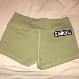 Savage Barbell Army Green Shorts
